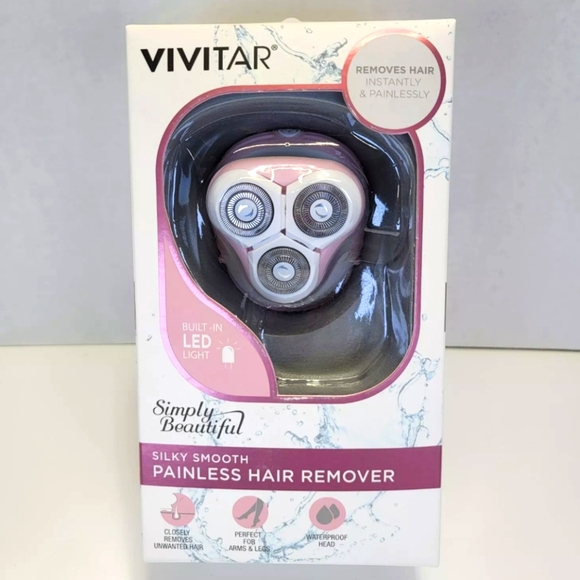 Vivitar Simply Beautiful Silky Smooth Painless Electric Hair Remover w LED Light - Picture 1 of 10